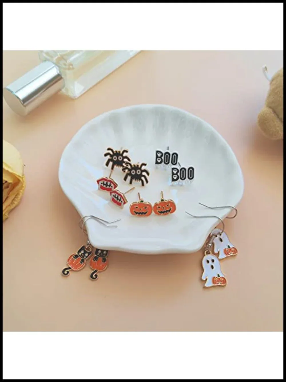 20 Pairs Hypoallergenic Halloween Earrings for Girls Cute Stud Earrings Sets
